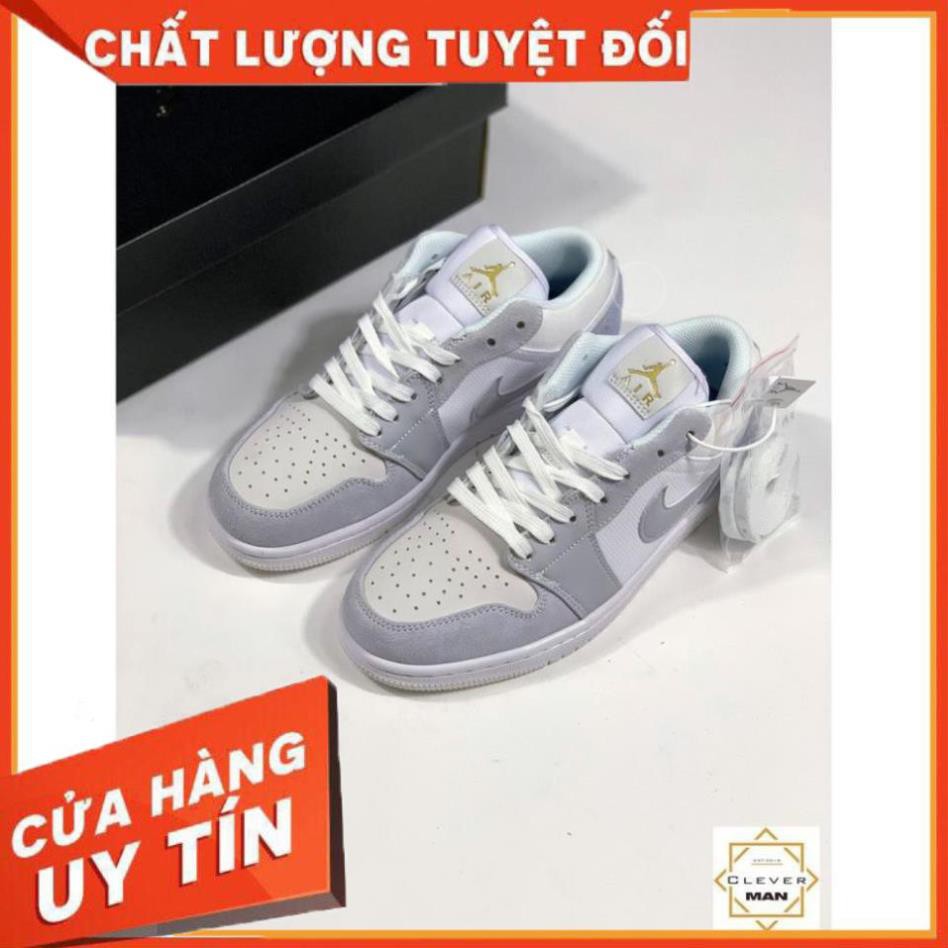 [FREESHIP-BẢO HÀNH 12 THÁNG] Giày thể thao AIR JORDAN 1 low Paris cổ thấp xám xanh cực đẹp CỰC ĐẸP