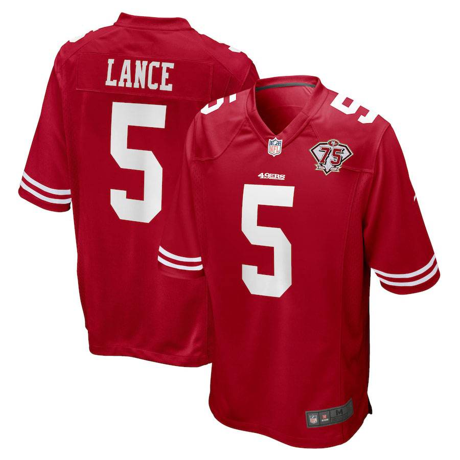 Áo thun thể thao WD 75th San Francisco 49ers NFL Jersey