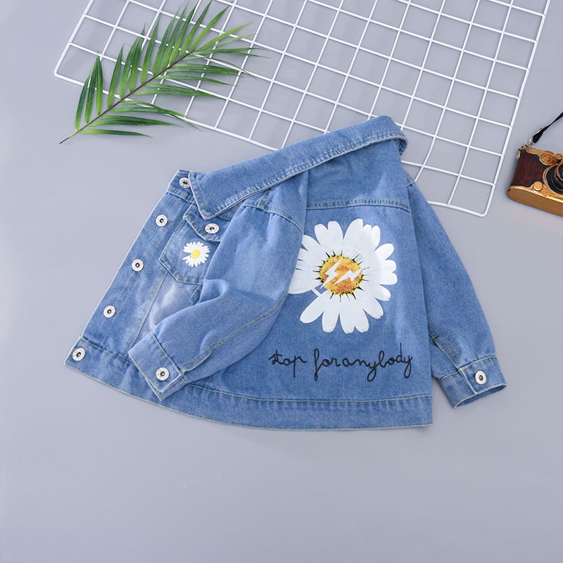 Áo Khoác Jean Phong Cách Hàn Quốc Cho Bé Gái