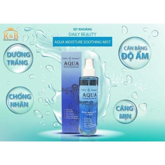 [ Chính hãng] Xịt khoáng 💦 DAILY BEAUTY 💦 nhập khẩu Hàn Quốc, cấp ẩm siêu tốc, dịu da, ngừa lão hoá da, chảy sệ | BigBuy360 - bigbuy360.vn