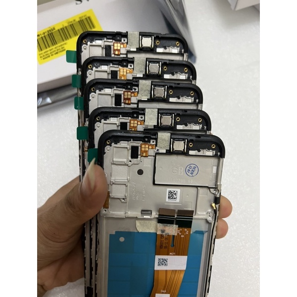 Màn hình samsung A03s Zin Hãng Liền Khung + Bo sạc + Chuông