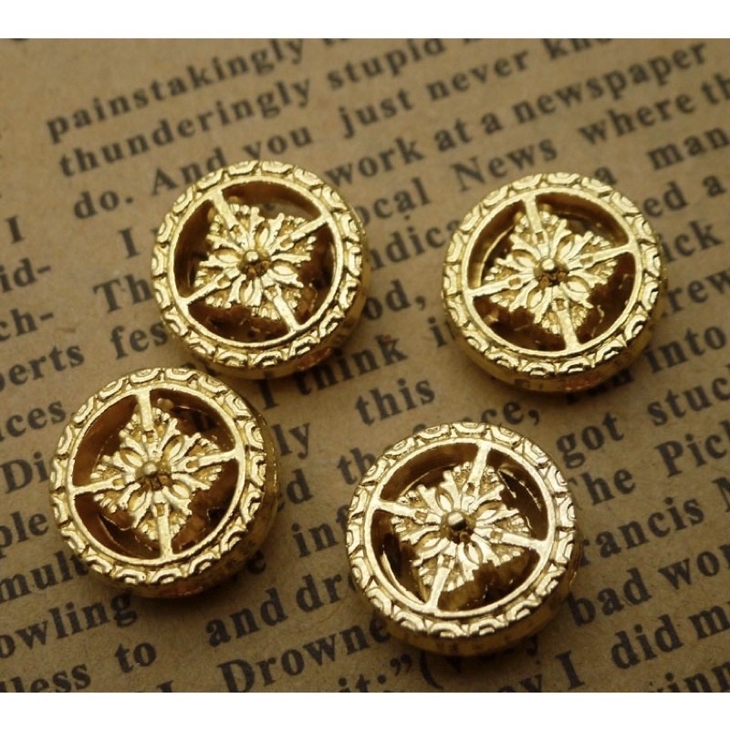 Charm bạc thái Bánh xe pháp luân - Charm bạc 925