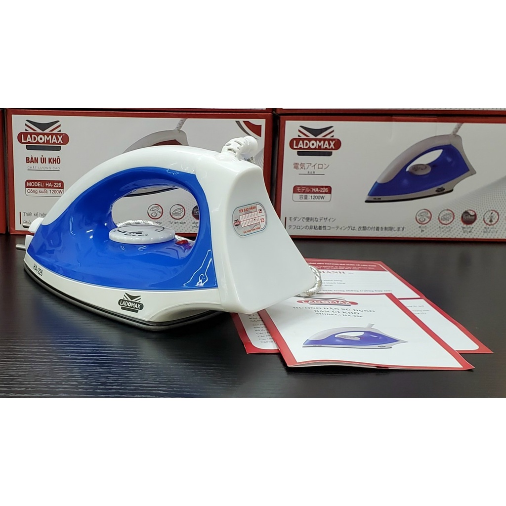 Bàn ủi Khô LADOMAX HA-226, Bàn ủi điện LADOMAX HA-226 - Công suất 1200W - Hàng chính hãng