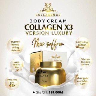 Kem body colagen x3 luxury dưỡng da