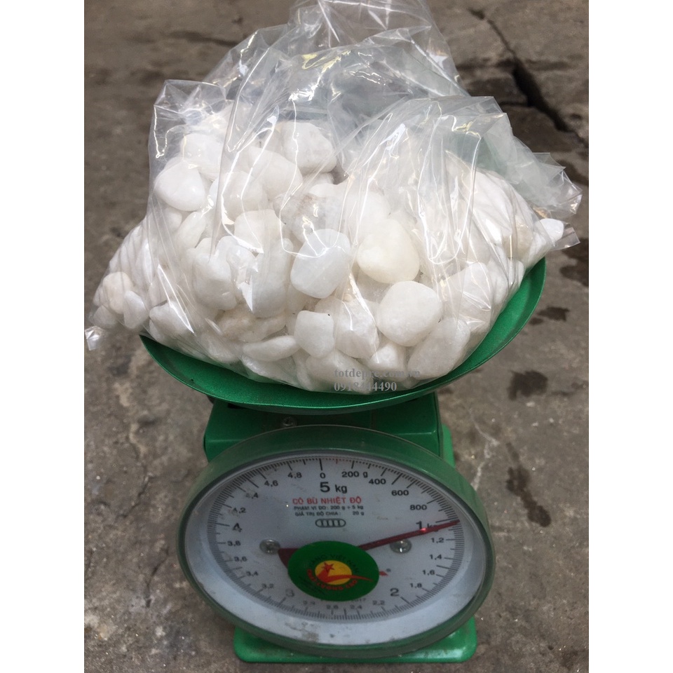 1kg Đá trang trí tiểu cảnh - đá nhỏ trang trí gốc cây hoa