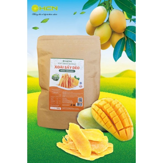 Loại 1 XOÀI SẤY DẺO  HOGI ORGANIC 400g, Ngon ăn là nghiện