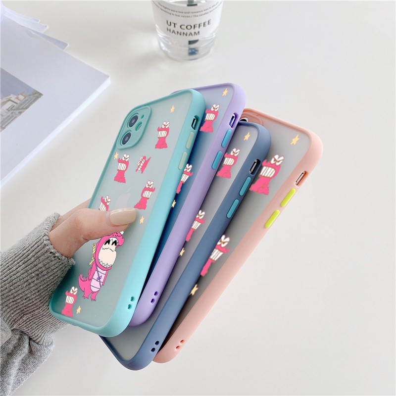 Ốp lưng Iphone dino shin viền màu iphone 6/6plus/6s/6s plus/ 7/ 7plus/ 8/ 8plus/x/xs/ xs max/ 11/ 11 promax/12 /12 pro m