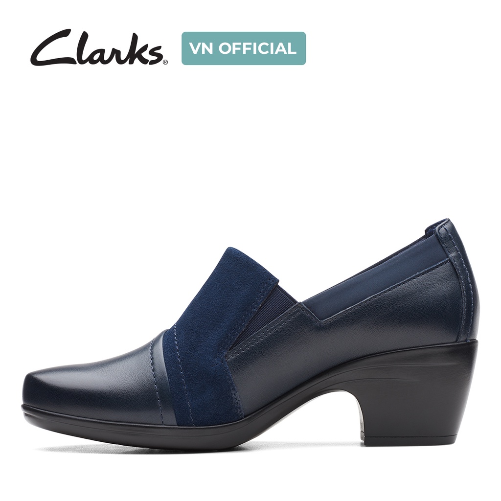 Giày Cao Gót Nữ CLARK Emily Step Màu Navy