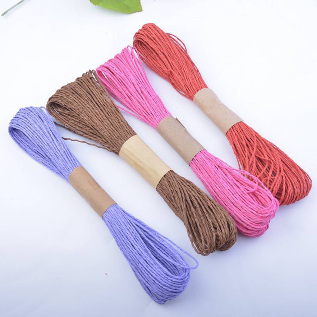 30m Double-strand Color Paper Rope 2mm DIY Hand-knitted Kindergarten Handcrafted Art Accessories[sneaky]