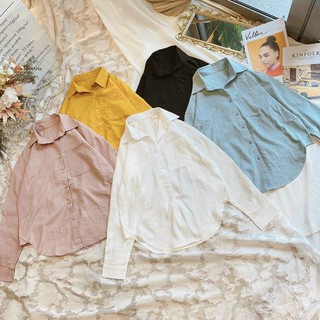 Sơ mi linen form basic