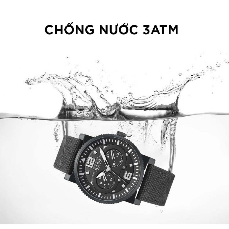 Đồng hồ nam Julius Hàn Quốc chính hãng JAH-115A Kem