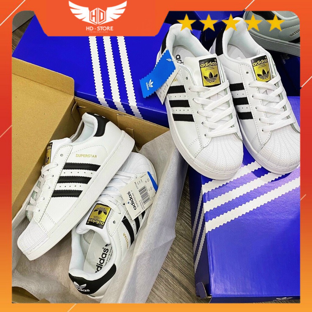 Giày Adidas Superstar + Full Box ( sò tem vàng)