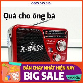 Máy nghe nhạc kiêm đài Radio FM Waxiba XB-521URT- có đèn pin có hỗ trợ thẻ nhớ TF và USB,ÂM THANH CHẤT LƯỢNG