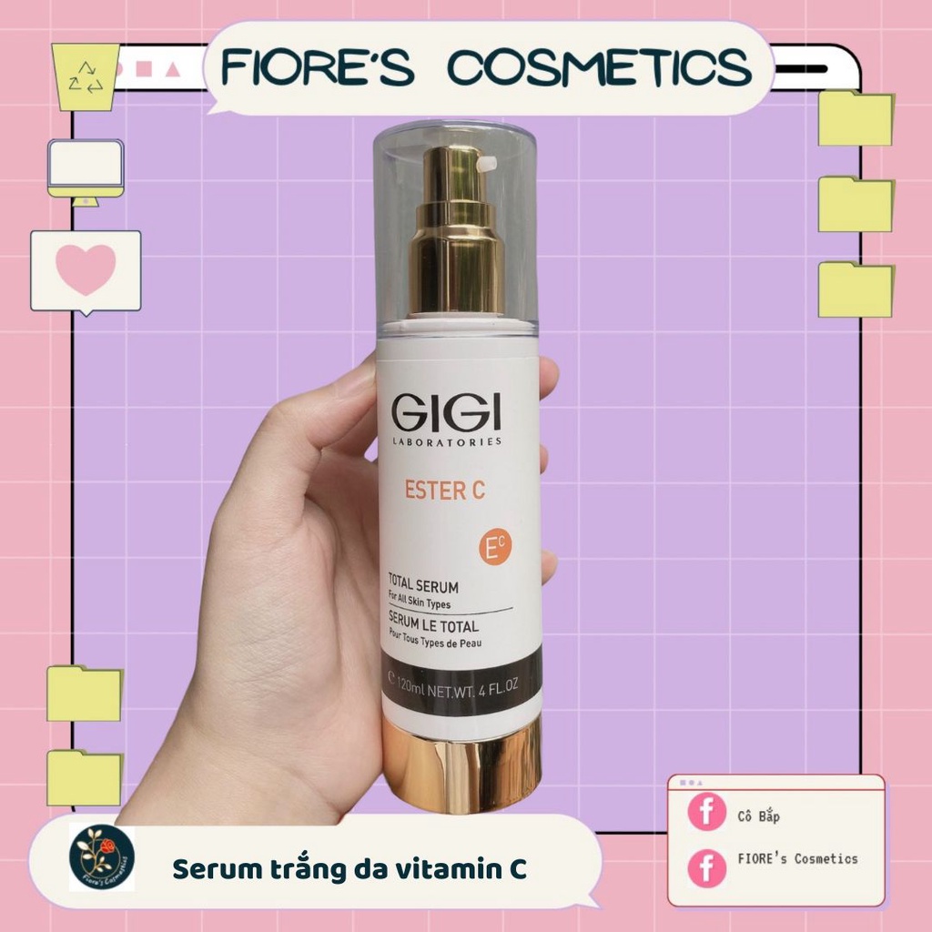 Serum vitamin C trắng da Gigi Ester C ToTal serum