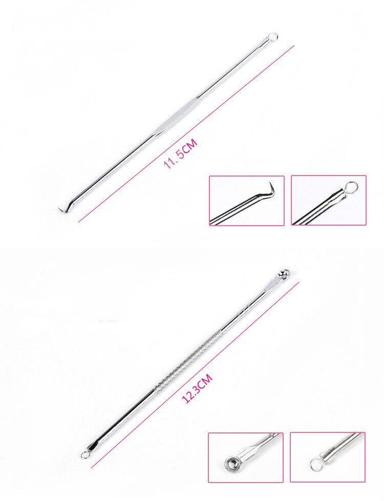 Set 4 cây nặn mụn chất liệu thép không gỉ tiện dụng