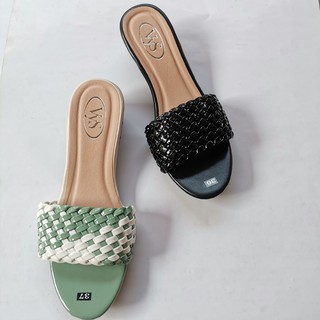 Dép cao gót 5 phân nữ đan lưới