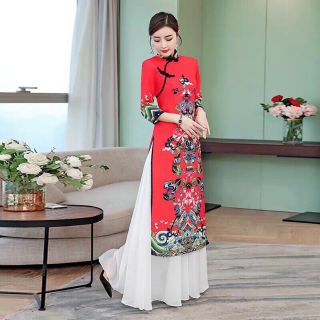 SET ÁO DÀI CÁCH TÂN SANG CHẢNH (HÀNG NHẬP)