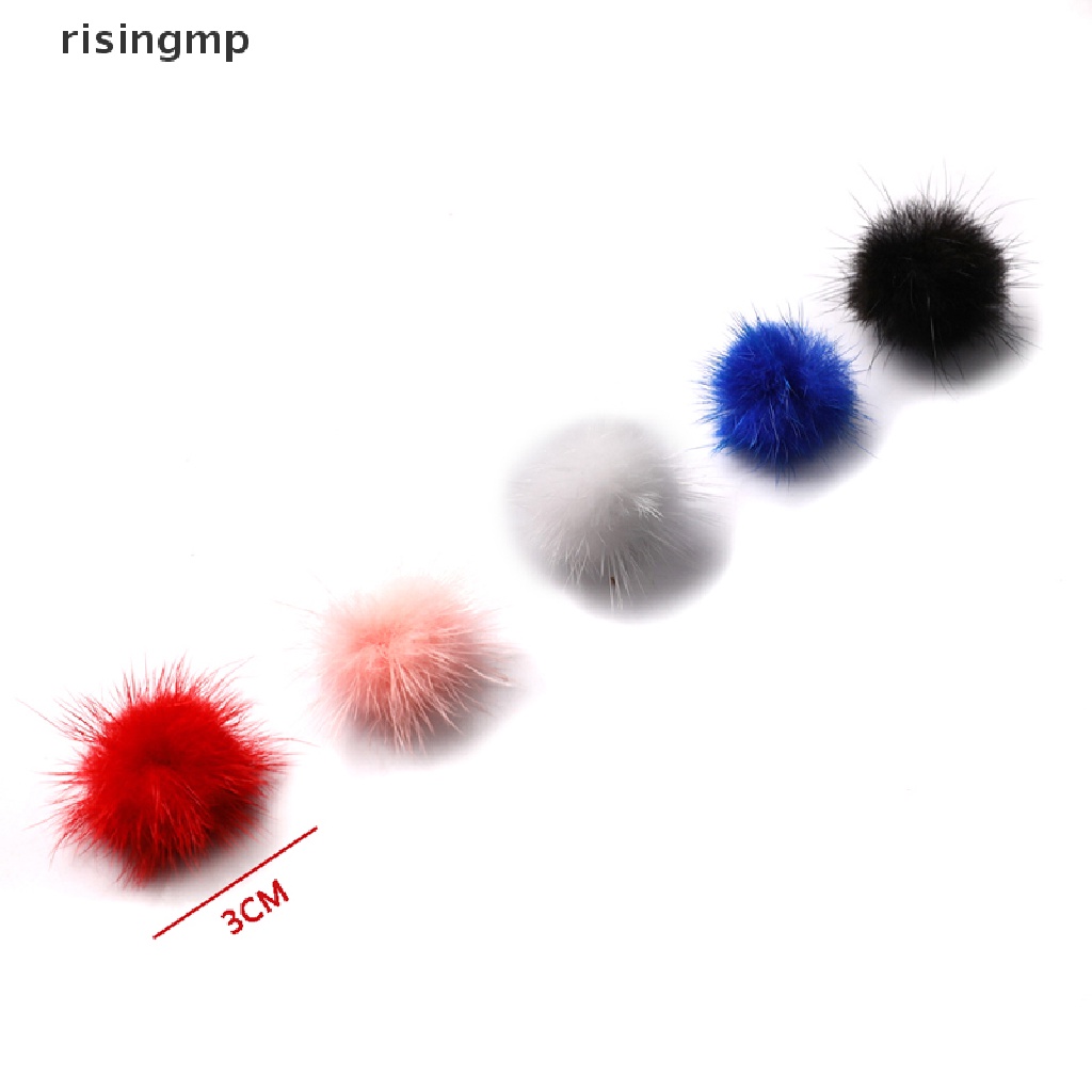 [risingmp] Set 10 Quả Cầu Lông Chồn Giả Mini Trang Trí Móng Tay Nghệ Thuật DIY ♨Nóng Bỏng