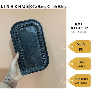 Hộp Đế Đen Nắp Trong ( 50 chiếc ) - HT17 - SP86 - Hộp Đựng Thức Ăn