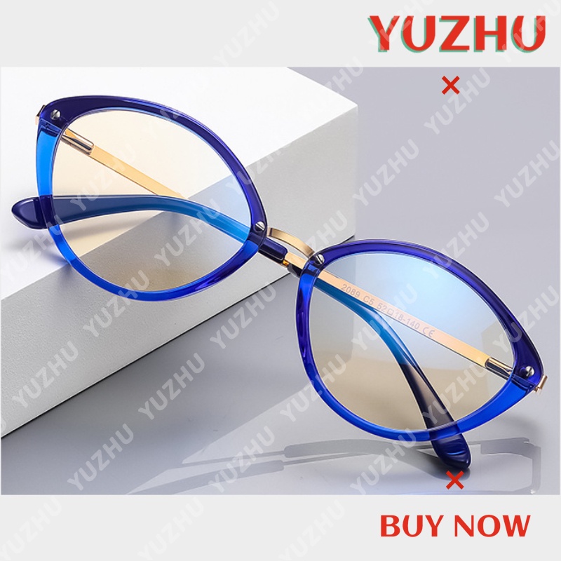 Mắt Kính Gọng Oval Màu Sắc Ngọt Ngào Chống Ánh Sáng Xanh Thời Trang Cho Nữ