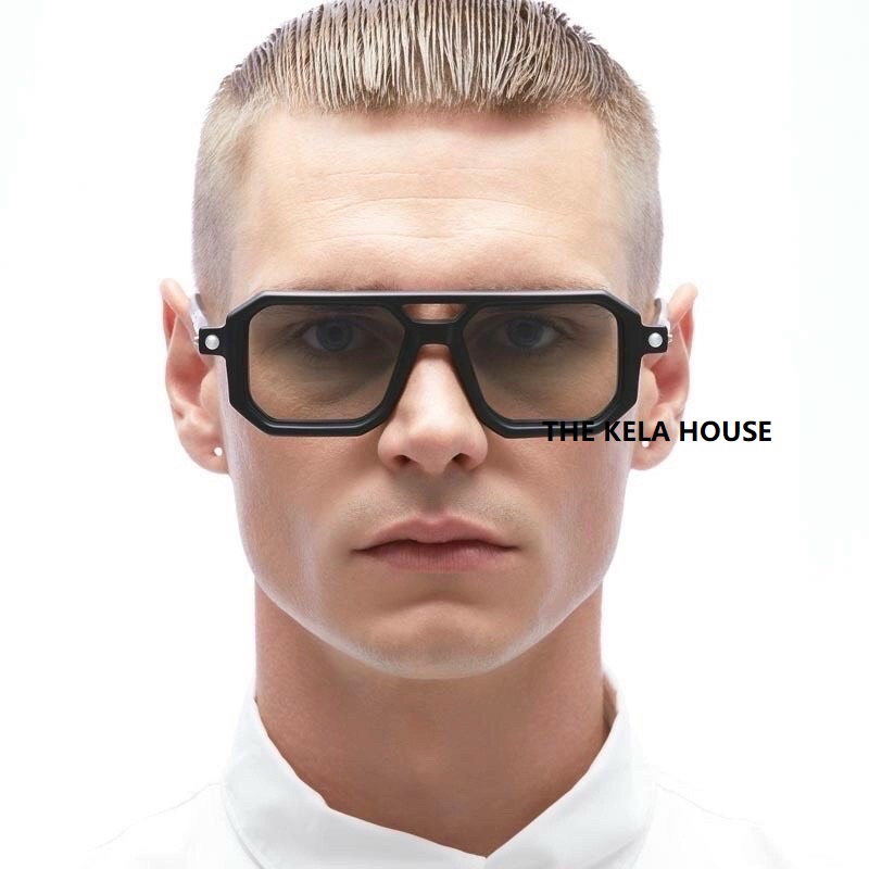Kính Râm Thời Trang Nam Nữ Mắt Vuông Phong Cách Hàn Quốc Maske P8