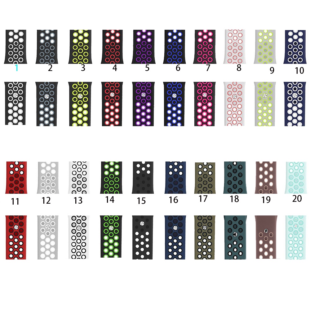 Dây đeo đồng hồ thể thao dành cho iWatch Watch Series 1 2 3 4 5 6 SE 7 8 42mm 44mm 40mm 38mm 41mm 45mm ultra 49mm