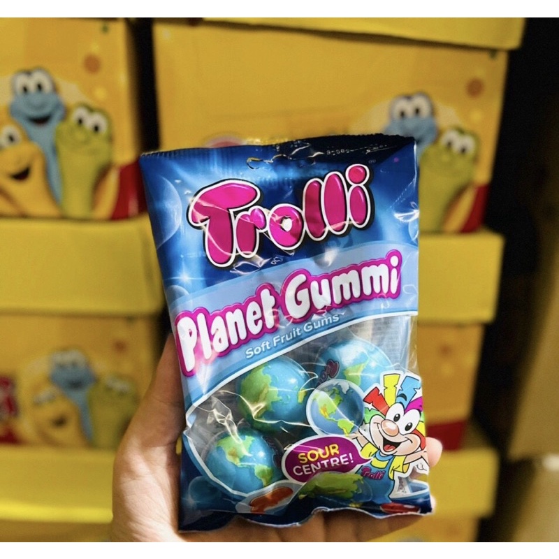 Kẹo dẻo Trolli Pop eye con mắt/ Planet Gummi/ Pizza Trolli