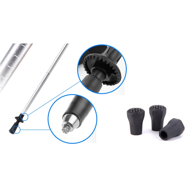 NATUREHIKE TREKKING POLE Gậy leo núi gấp gọn NH15A023-Z