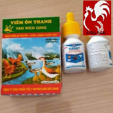 Hộp Flosal D 10 chai 10ml Gà khò khè, xỗ mũi, viêm phổi, thương hàn, CRD, tiêu chảy