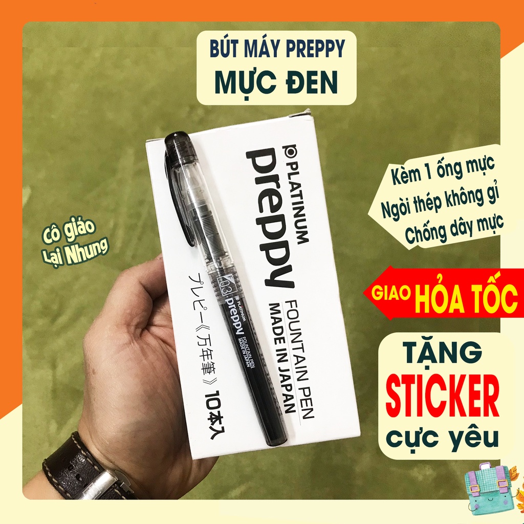 [Tặng Sticker] Bút máy học sinh Nhật bản PREPPY 03 - Nét 0.3mm - Ngòi siêu bền, viết cực êm tay