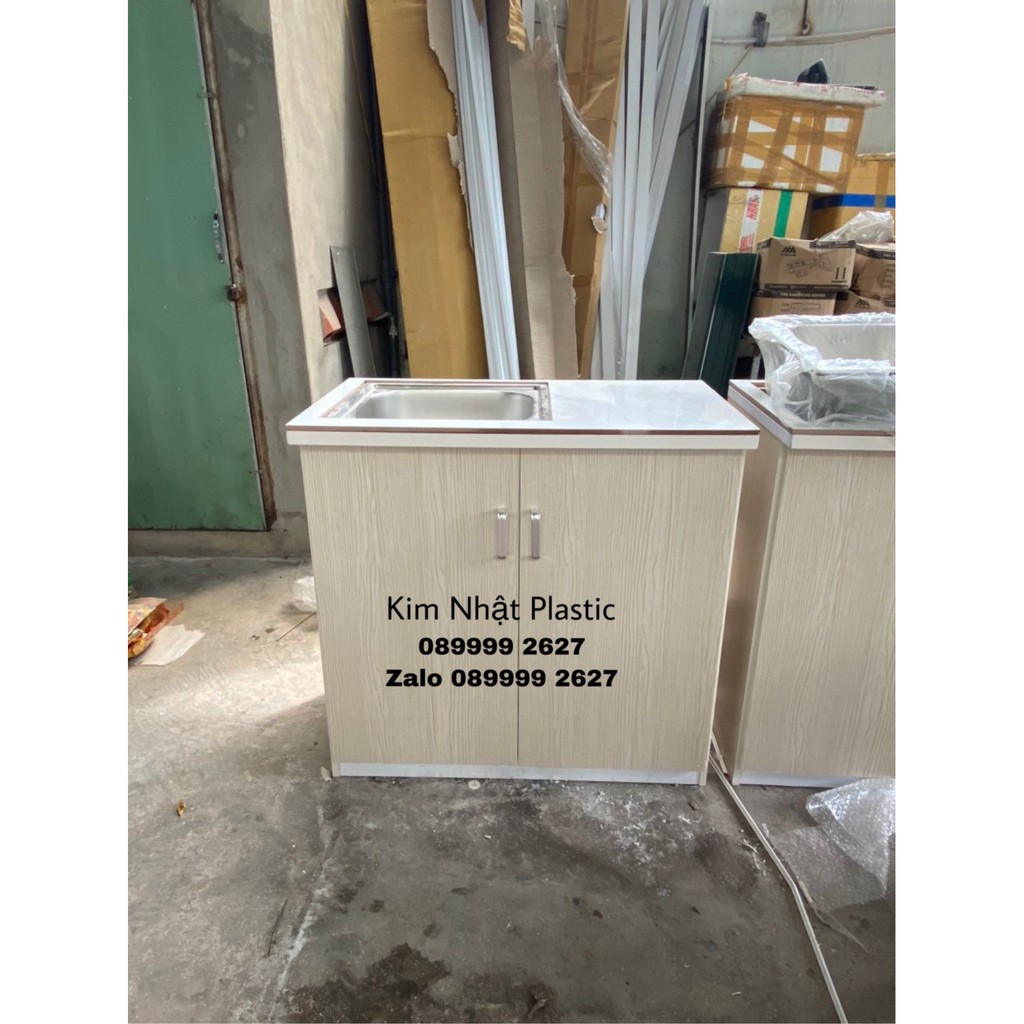 Tủ bếp nhựa Đài Loan 2 cánh bồn đơn cực đẹp FREESHIP | BigBuy360 - bigbuy360.vn