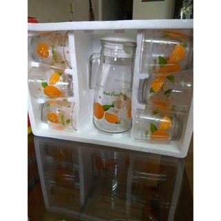 Bộ 1 bình 6 ly thuỷ tinh Nutifood