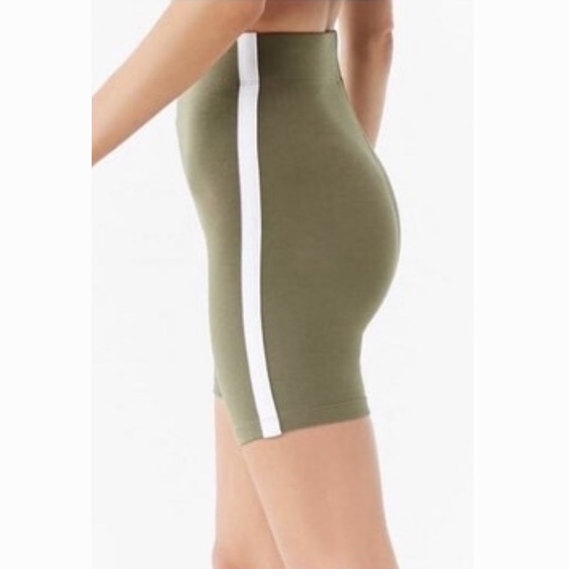 Quần short biker nữ - Side Striped Biker F21 Short • Storenyy