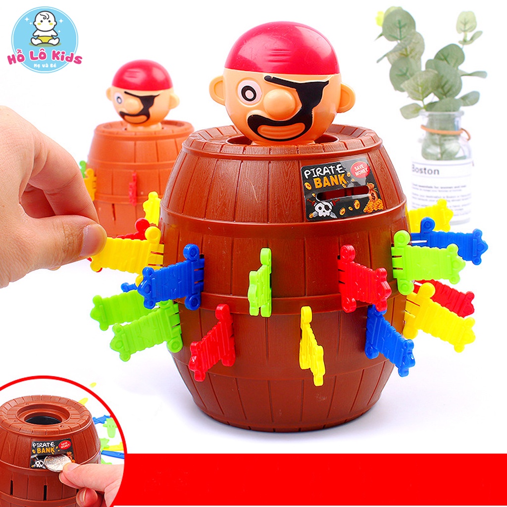 Đâm hải tặc trò chơi rút kiếm thùng phi vui nhộn nhiều kích thước cho bé Hồ Lô Kids