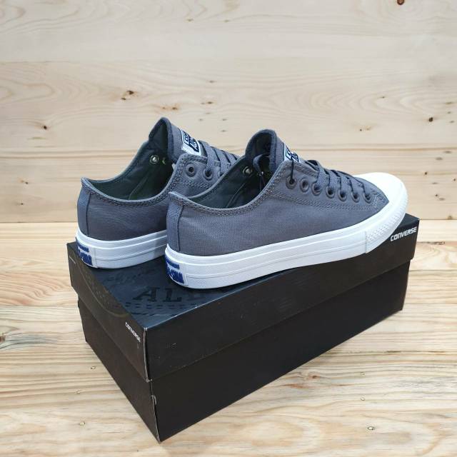 Giày Thể Thao Converse All Star Ct Ii Cổ Thấp Màu Trắng Xám