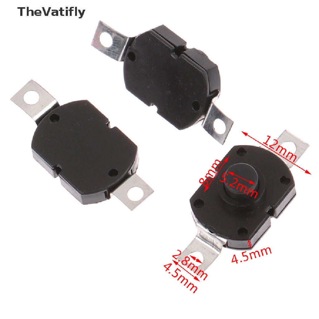 Bộ 10 Công Tắc Nút Nhấn 1712KD Cho Đèn Pin Để Bàn