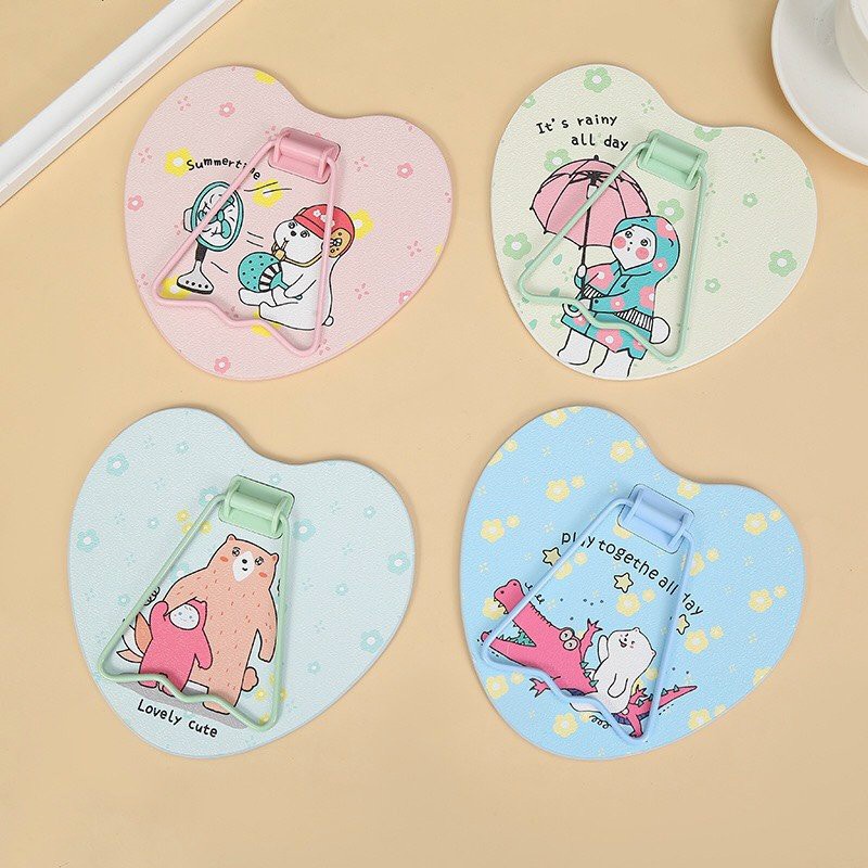 Gương để bàn hoạt hình cute trang trì bàn học