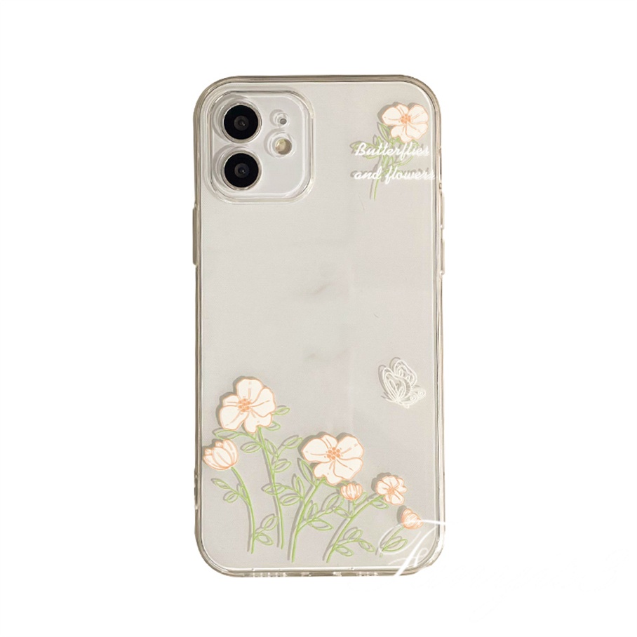 Ốp Điện Thoại tpu Mềm Họa Tiết Hoa Cúc Đơn Giản Cho iphone 15 14 13 12 11 pro max x xr xs max 8 7 6 6s plus se 2020