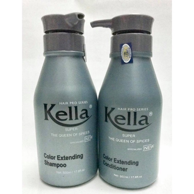 Bộ dầu gội xả giữ màu cho tóc nhuộm Kella 500mlx2