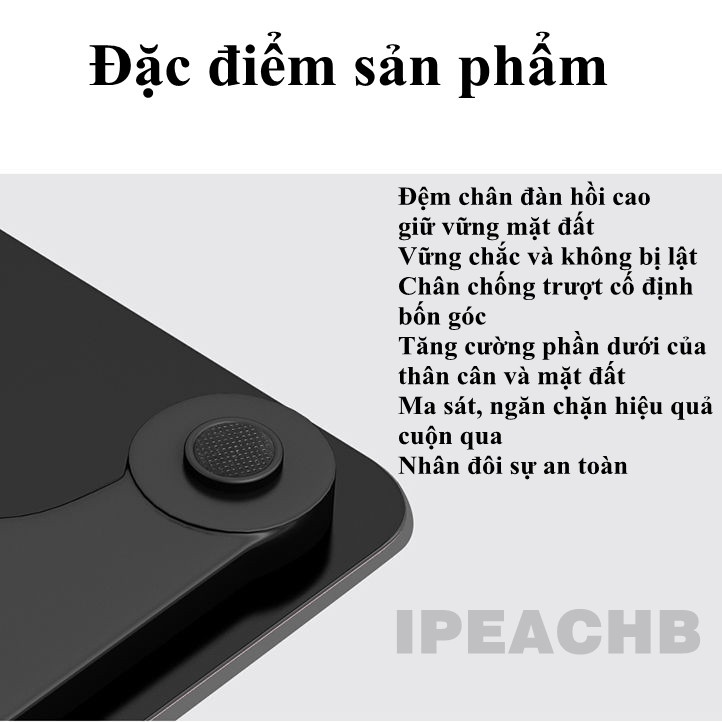 Cân Điện Tử Sạc USB Supscale Cao cấp -Hiển Thị cân Nặng Nhiệt Độ Và Lượng Pin -  Độ Chính Xác Cao