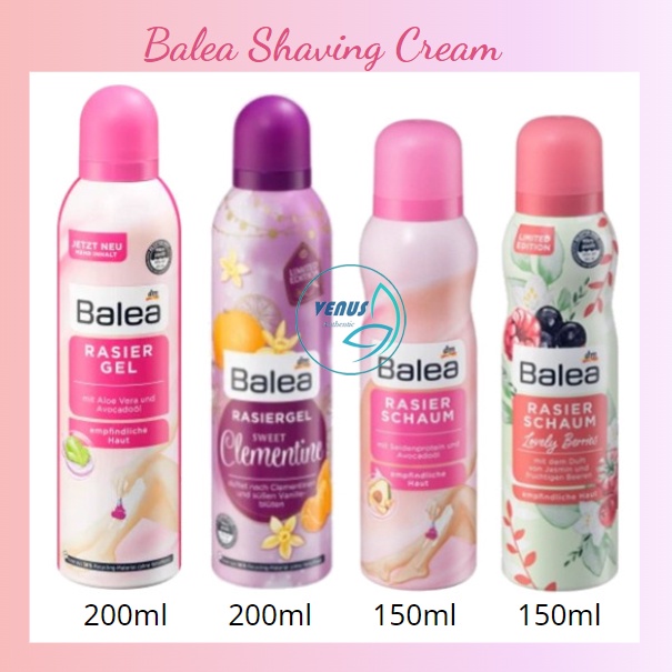 Bọt cạo lông / gel cạo lông toàn thân & bikini Balea nội địa Đức