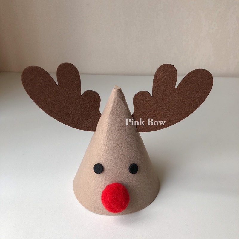 Nón giáng sinh nỉ - Cài tóc Merry Christmas - Nến cây thông