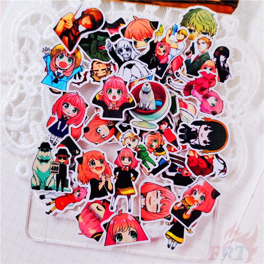 ★★★ Sticker Dán Trang Trí Nhật Ký Mini SPY×FAMILY Q-1 Anya ★★★ Bộ 60 Sticker Dán Trang Trí Album Thời Trang