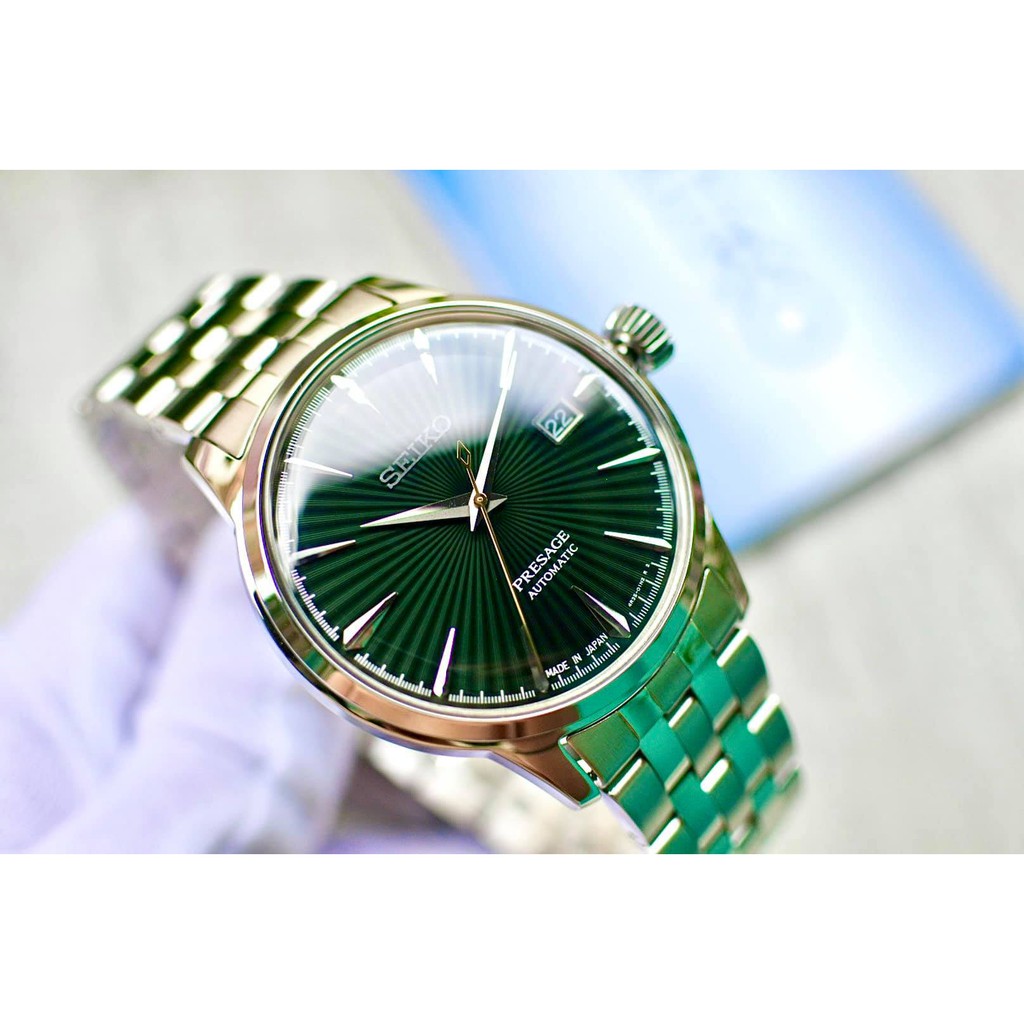 Đồng hồ nam Seiko Presage Cocktail Green SRPE15J1 | Shopee Việt Nam