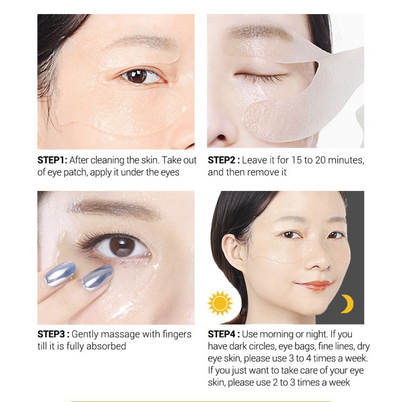 Set 50 mặt nạ ẩm dưỡng da chống lão hóa cho mắt thuộc thương hiệu LANBENA | BigBuy360 - bigbuy360.vn
