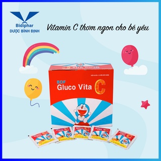 BDF Gluco Vita C – Viên Ngậm Vitamin C – Combo 10 Gói x 12 Viên