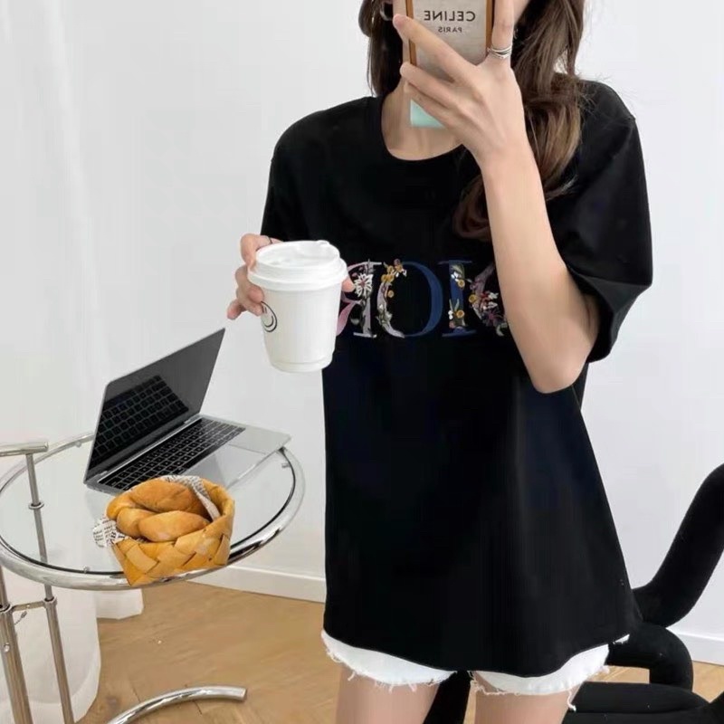 ÁO THUN DI.OR THÊU HOA