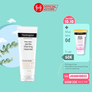 Sữa Rửa Mặt Neutrogena Làm Sạch Sâu & Kiểm Soát Nhờn – Deep Clean Foaming Cleanser