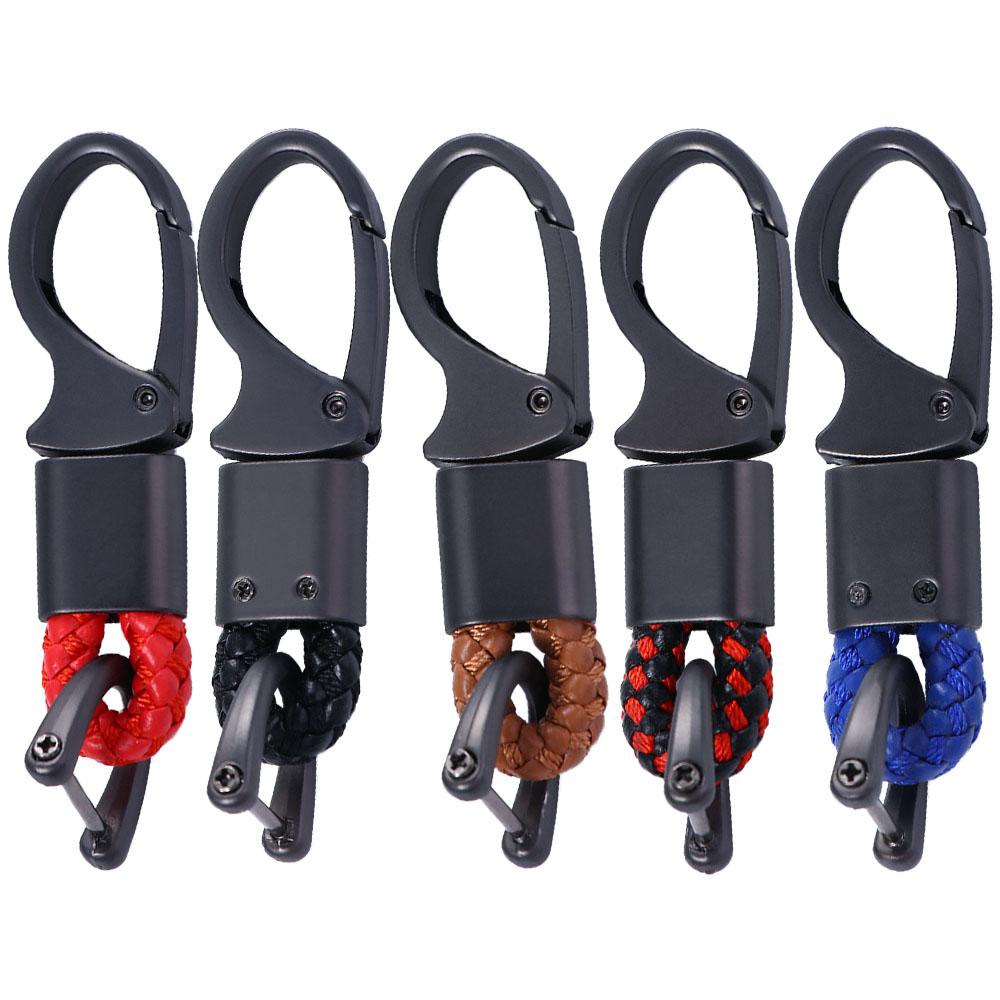 LANFY Móc Chìa Khóa Bằng Da PU Nhiều Màu Tự Làm Cho Nam Và Nữ
