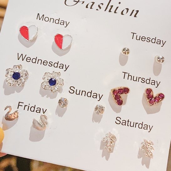 Set Bông Tai Nữ Thiết Kế Đa Dạng Đơn Giản Thời Trang